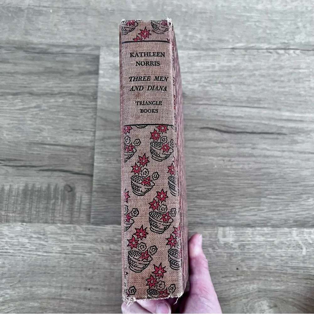 Vintage 1941 Book “Three Men and Diana” Kathleen Norris Triangle Books hardback‎